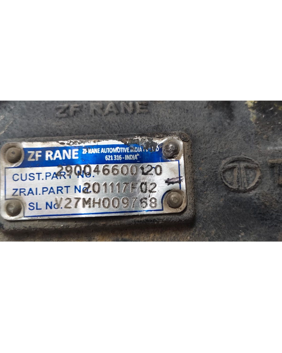 STEERING GEAR BOX, ZF RANE (previously Rane TRW), PART NO. 201117F02